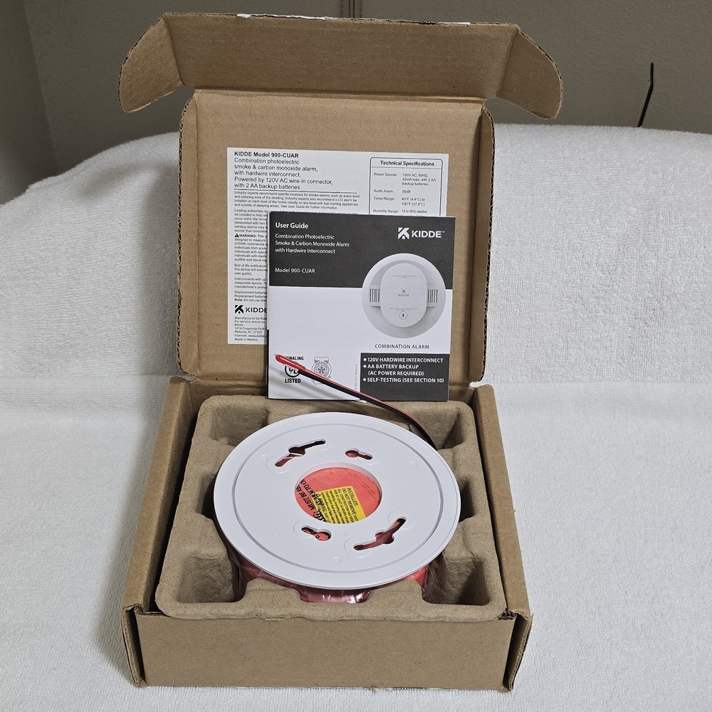 Kidde 900-CUAR Hardwired Smoke & Carbon Monoxide Detector Alarm Combo